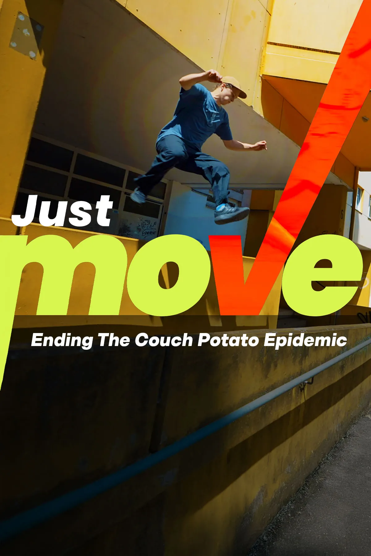 Documentary backdrop image for Just Move! Ending The Couch Potato Epidemic (2023)