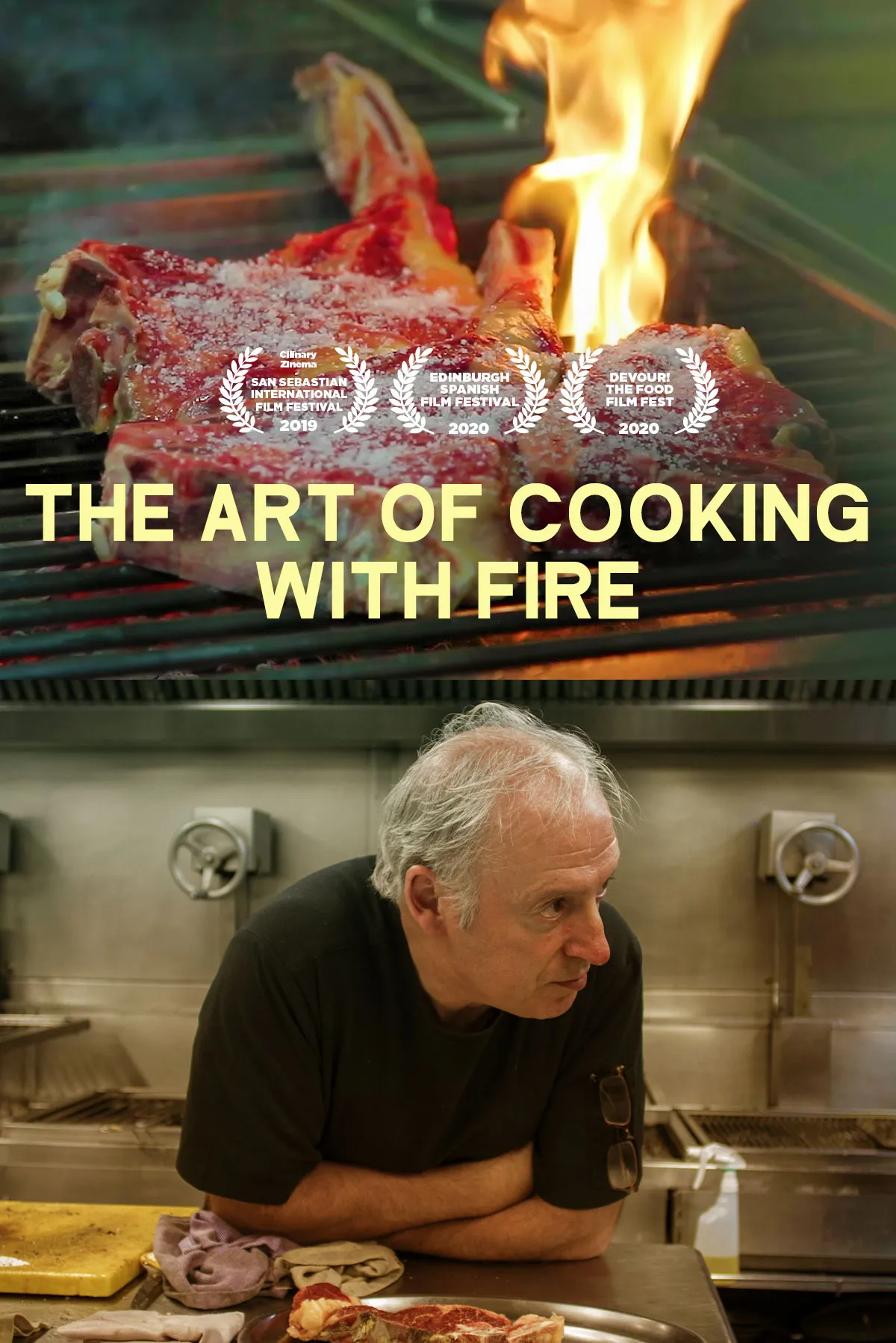 Documentary backdrop image for The Art of Cooking with Fire (2019)