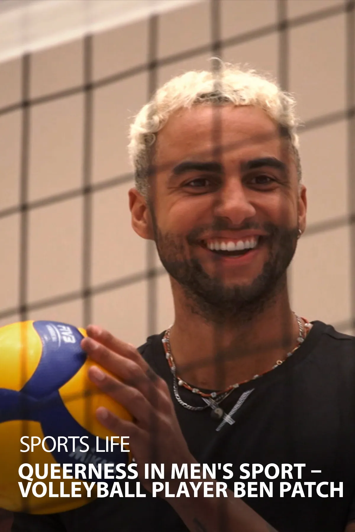 Documentary backdrop image for Sports Life: Queerness In Men's Sport – Volleyball Player Ben Patch (2023)