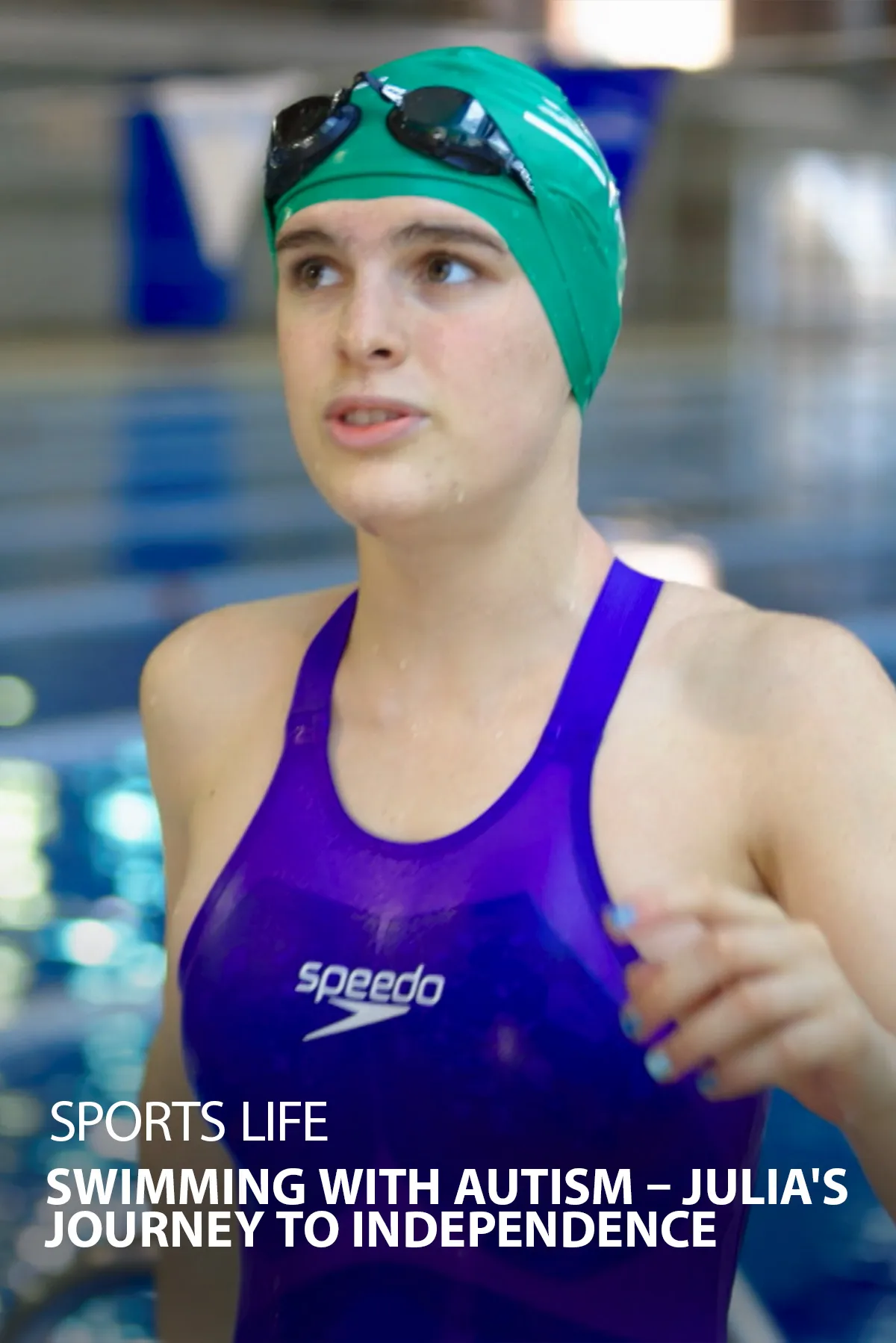 Documentary backdrop image for Sports Life: Swimming With Autism – Julia's Journey To Independence (2023)